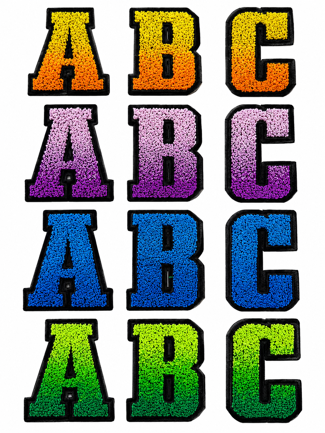 Iron-On Letter Patches
